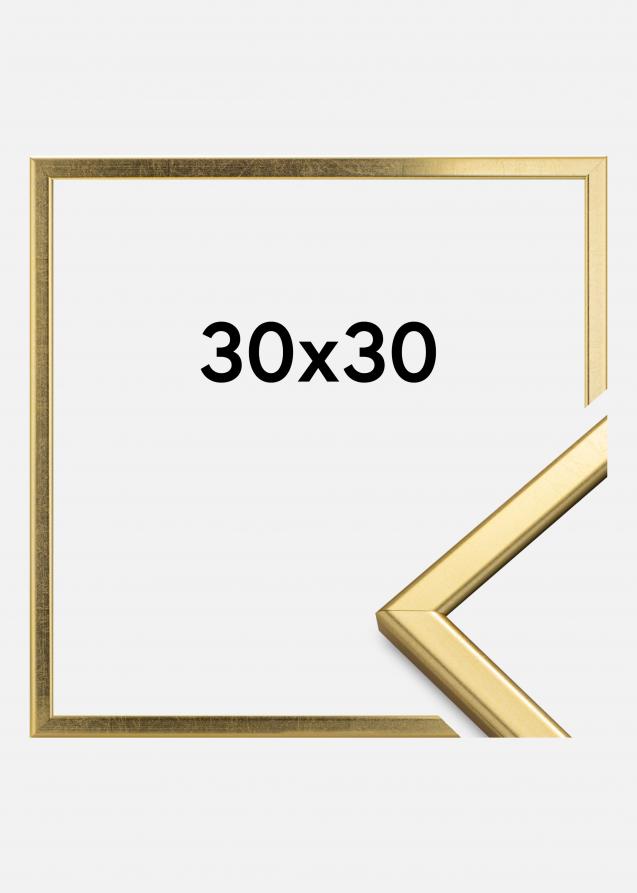 HHC Distribution Rahmen Slim Matt Antireflexglas Gold 30x30 cm