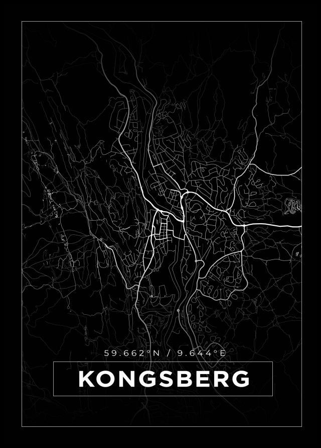 Bildverkstad Map - Kongsberg - Black