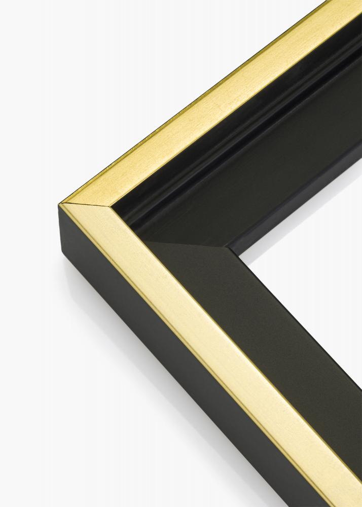 Mavanti Rahmen fr Leinwand Tacoma Schwarz / Gold 30x80 cm