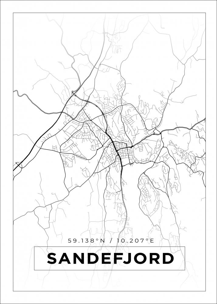 Bildverkstad Map - Sandefjord - White
