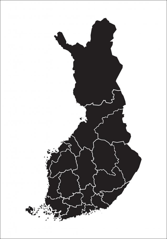 Bildverkstad Map - Finland - Black