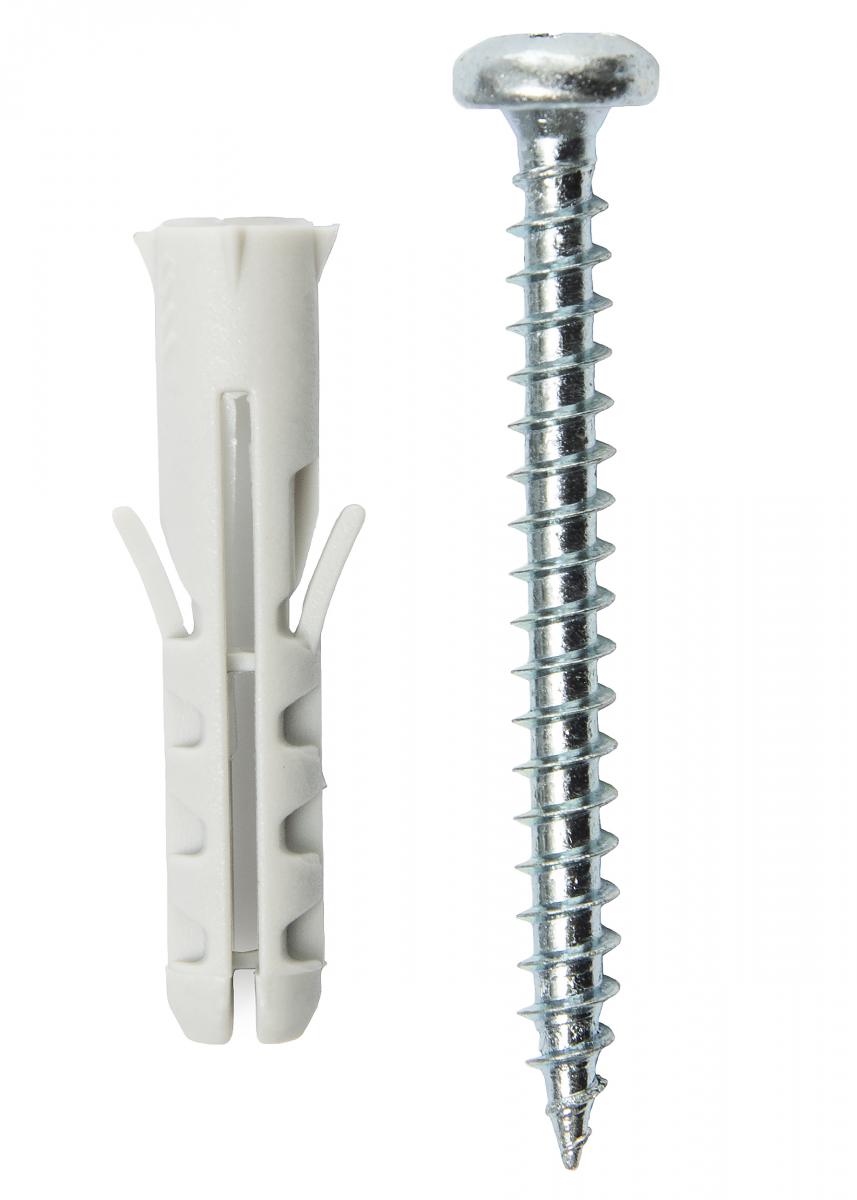  Schraube und Dübel für Betonwand - 5er-Pack (40x8 mm)