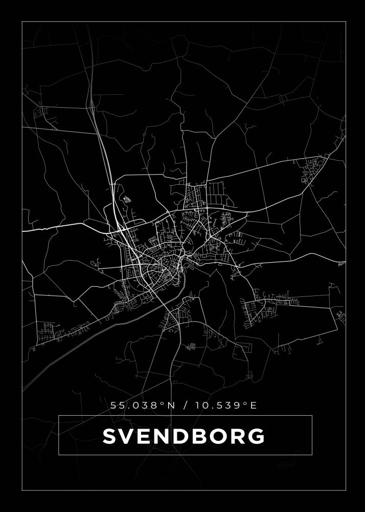 Bildverkstad Map - Svendborg - Black