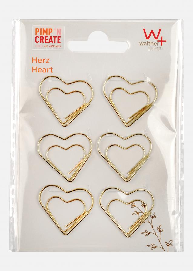 Walther PAC Metall Paperclip Heart Gold