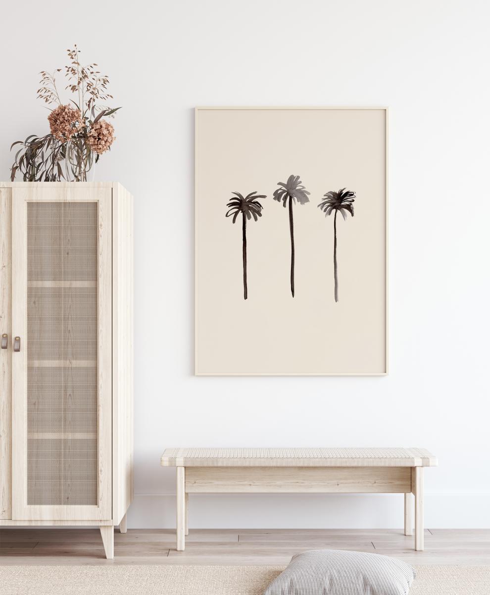 Bildverkstad Palm Trees Ink Poster
