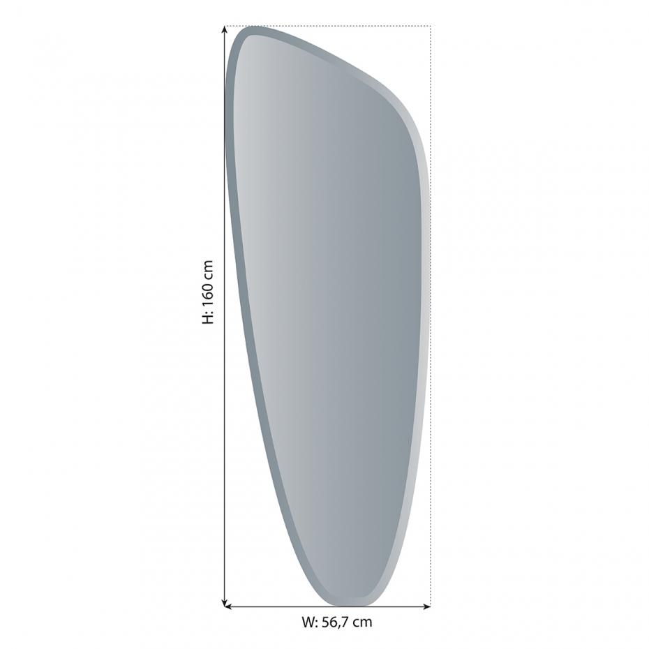 Incado Spiegel Prestige Warm Grey 160x57 cm