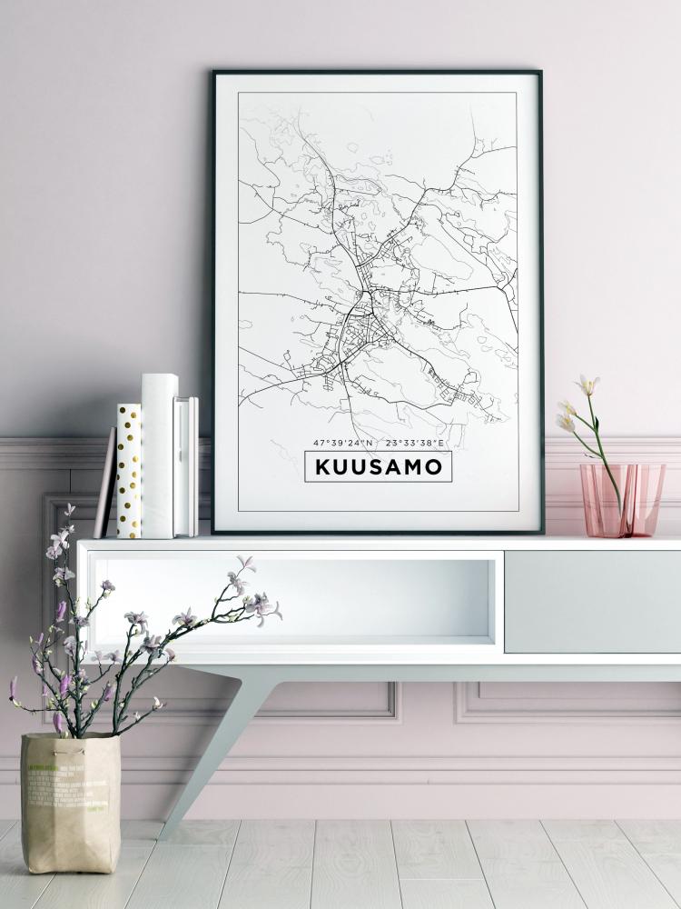 Bildverkstad Map - Kuusamo - White