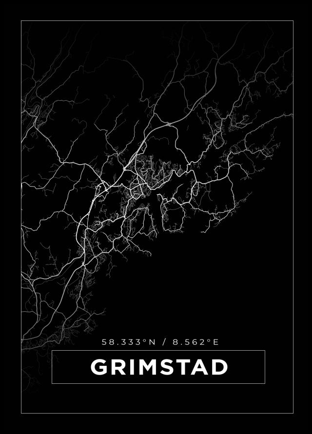 Bildverkstad Map - Grimstad - Black