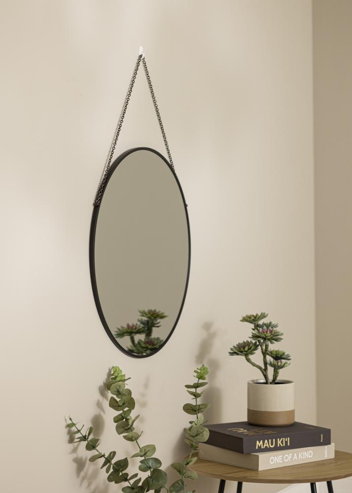 Artlink Runder Spiegel Modern Schwarz 61 cm 