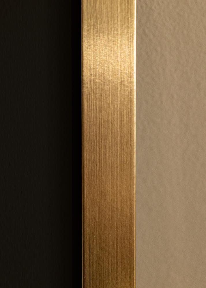 Ram med passepartou Rahmen Selection Gold 70x100 cm - Passepartout Schwarz 24x36 inches