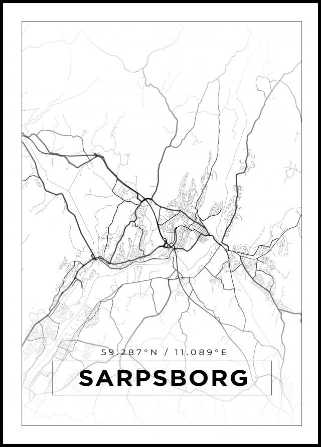Bildverkstad Map - Sarpsborg - White
