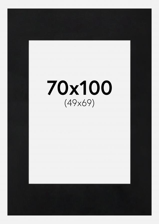 Artlink Passepartout Schwarz Standard (weißer Kern) 70x100 cm (49x69)