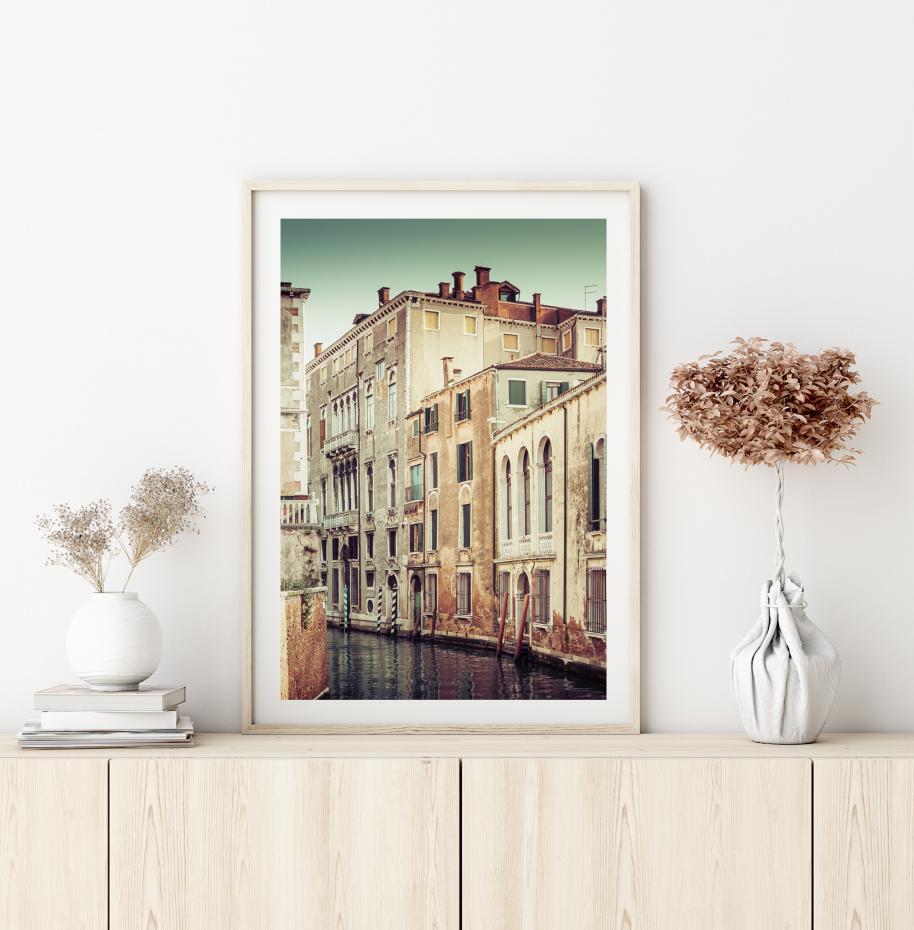 Bildverkstad Canal in Venice Poster
