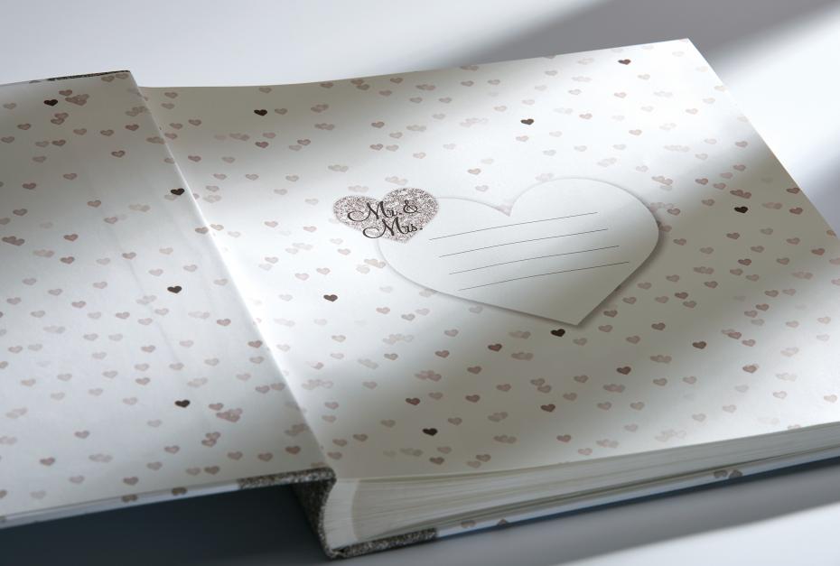 Walther Our Love Story Album - 28x30,5 cm (50 weie Seiten / 25 Blatt)