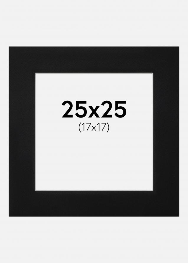 Artlink Passepartout Schwarz Standard (weißer Kern) 25x25 cm (17x17)