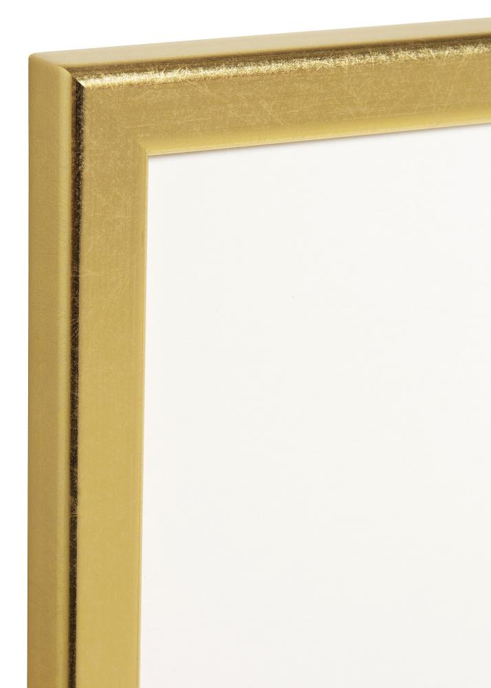 HHC Distribution Rahmen Slim Matt Antireflexglas Gold 24x30 cm