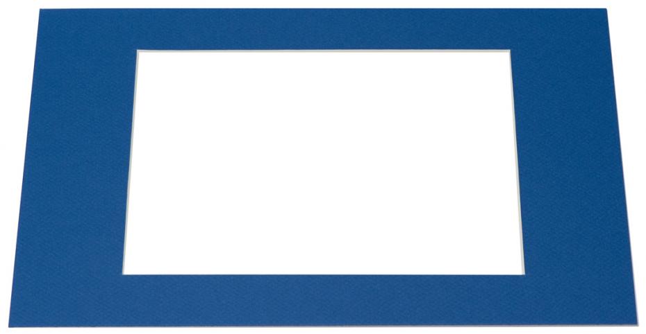 Egen tillverkning - Passepartouter Passepartout Blau (weier Kern) - Magefertigt