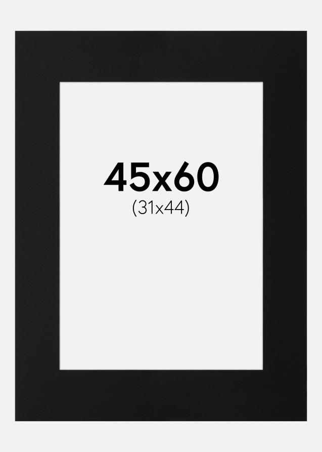Artlink Passepartout Schwarz Standard (weißer Kern) 45x60 cm (31x44)