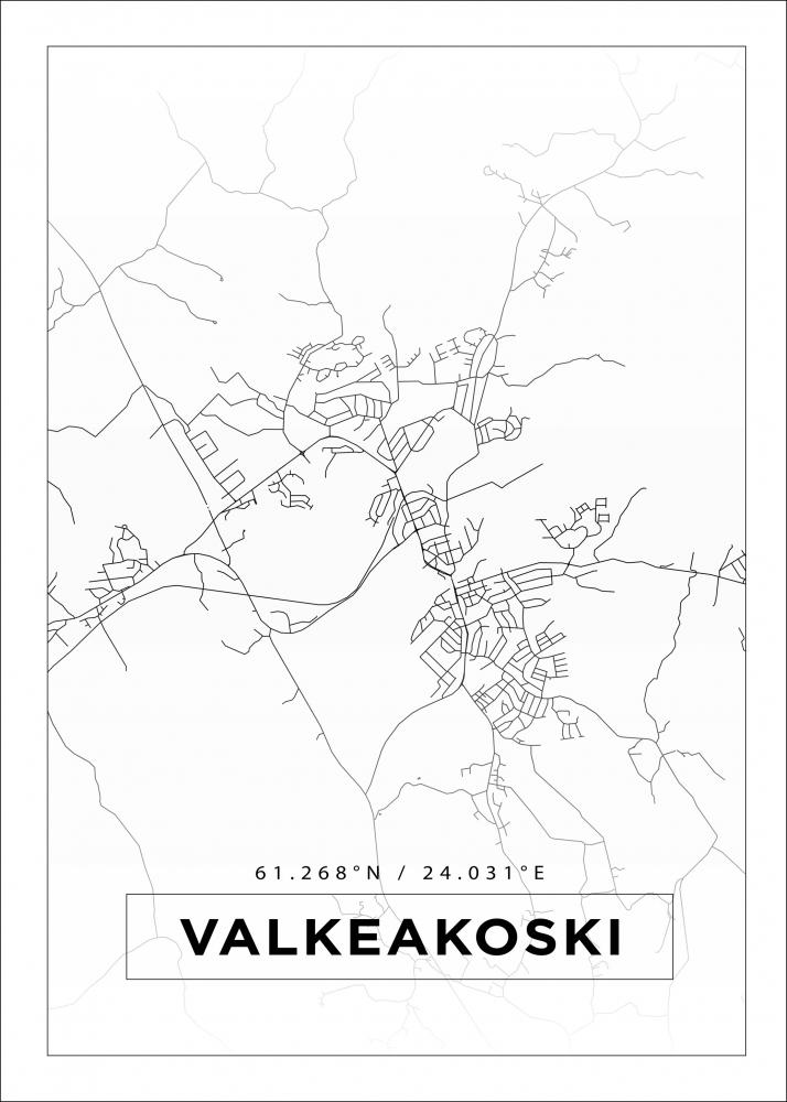 Bildverkstad Map - Valkeakoski - White