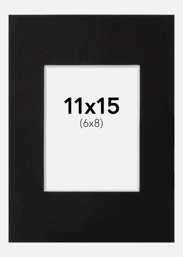 Artlink Passepartout Schwarz Standard (weißer Kern) 11x15 cm (6x8)