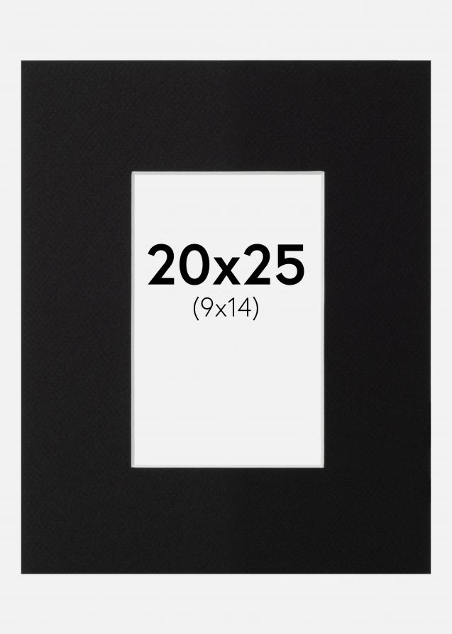 Galleri 1 Passepartout XL Schwarz (weißer Kern) 20x25 cm (9x14)