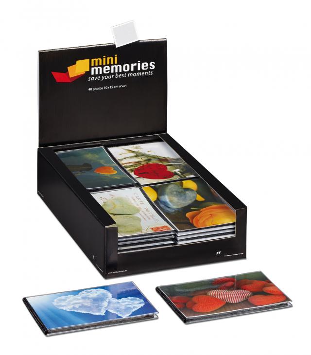Walther Mini Memories Album Hearts II 6 Varianten - 40 Bilder 10x15 cm - 36-pack