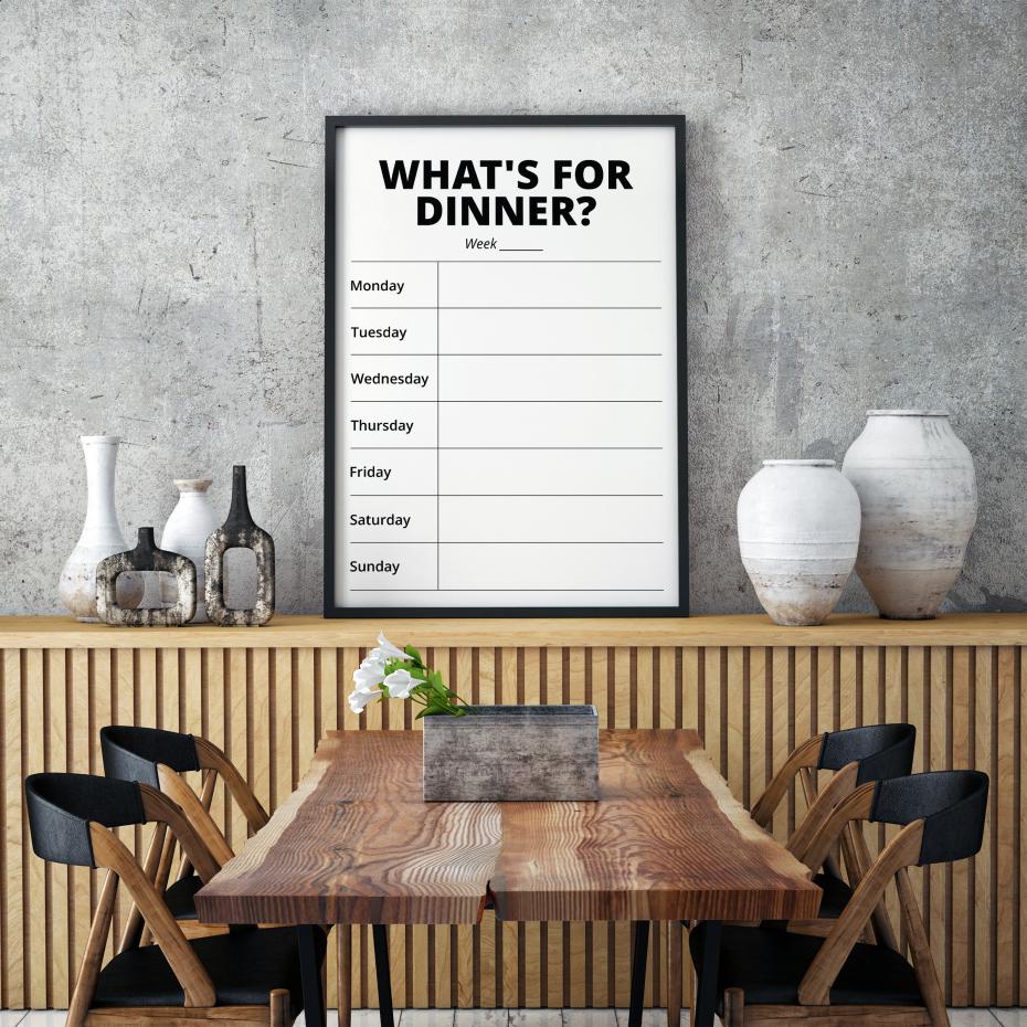 Bildverkstad Whats For Dinner II - White