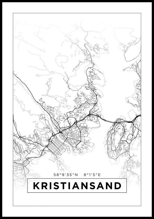 Bildverkstad Map - Kristiansand - White