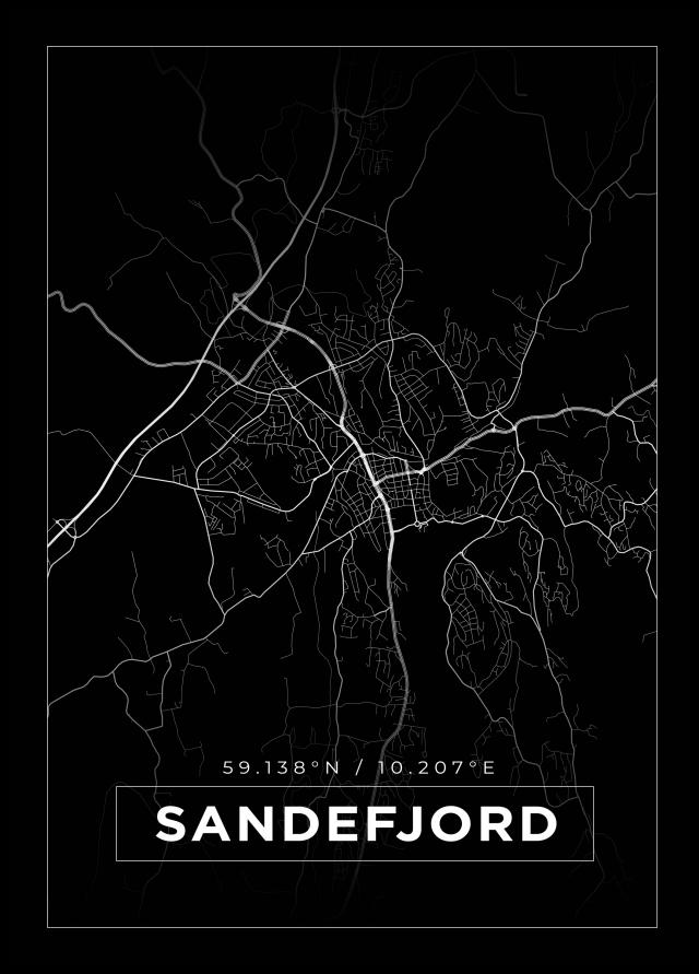 Bildverkstad Map - Sandefjord - Black