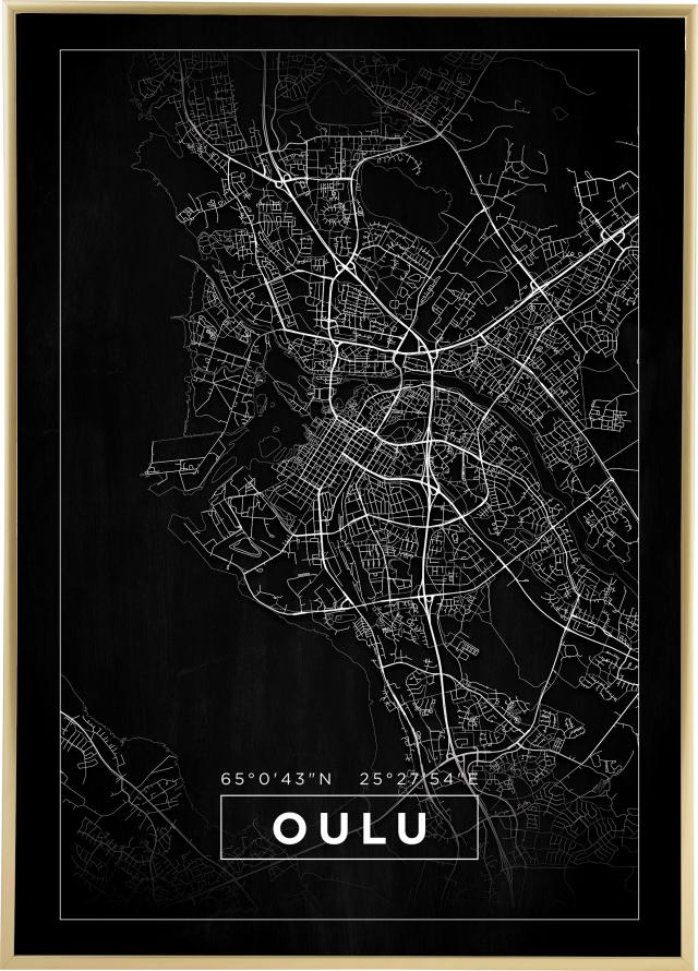 Bildverkstad Map - Oulu - Black