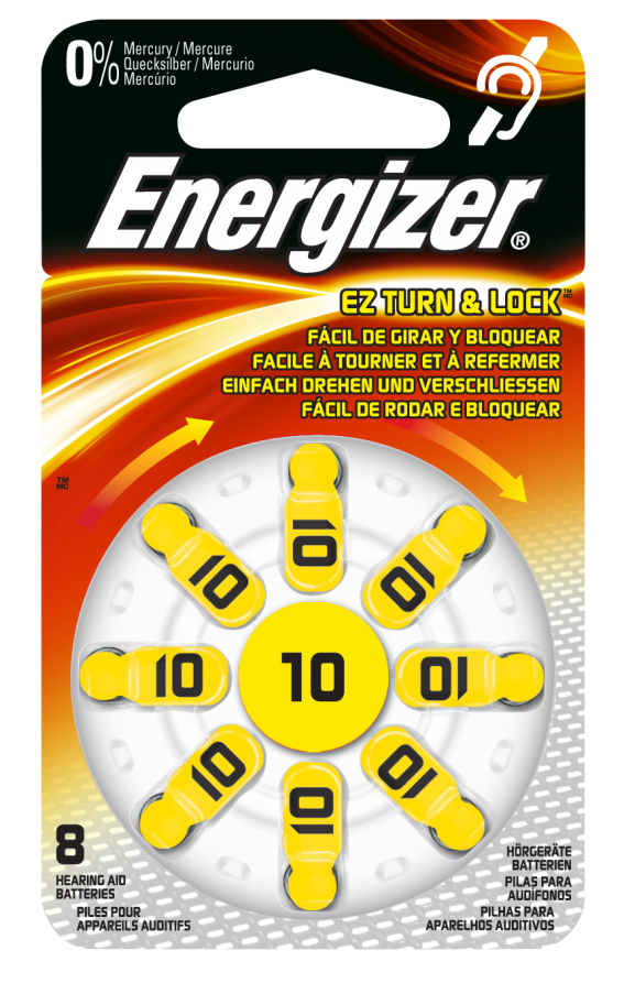 Focus Energizer Batterie für Hörgeräte Size 10 - 8er-Pack