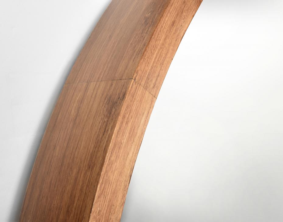 Innova Editions Spiegel Rhonda Round Solid Wood Large 110 cm 