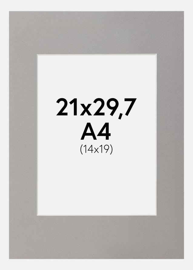 Galleri 1 Passepartout Grau 21x29,7 cm A4 (14x19)