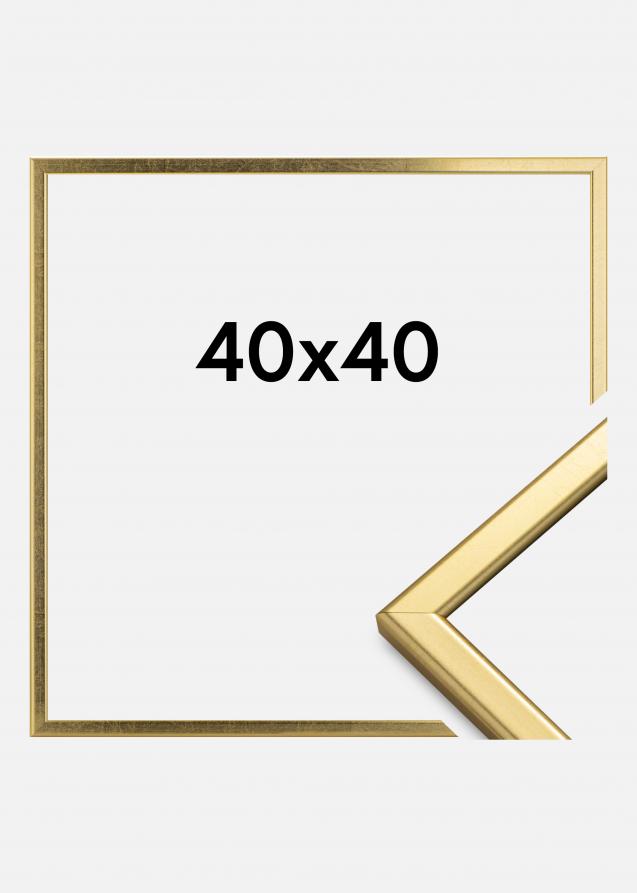 HHC Distribution Rahmen Slim Matt Antireflexglas Gold 40x40 cm