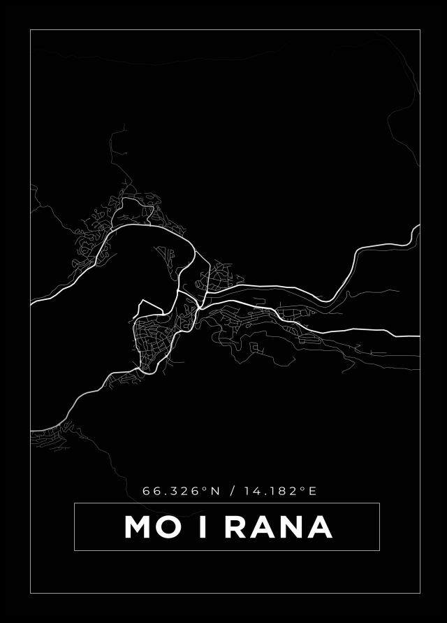 Bildverkstad Map - Mo I Rana - Black