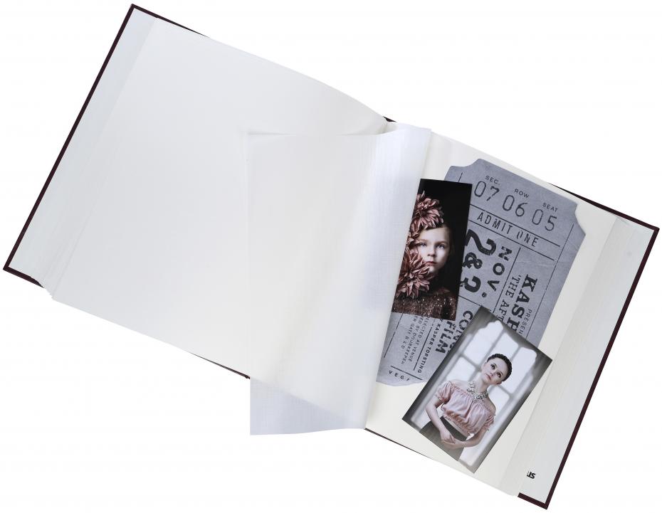 Focus Exclusive Line Maxi Album Weinrot 30x33 cm (100 weie Seiten / 50 Blatt)