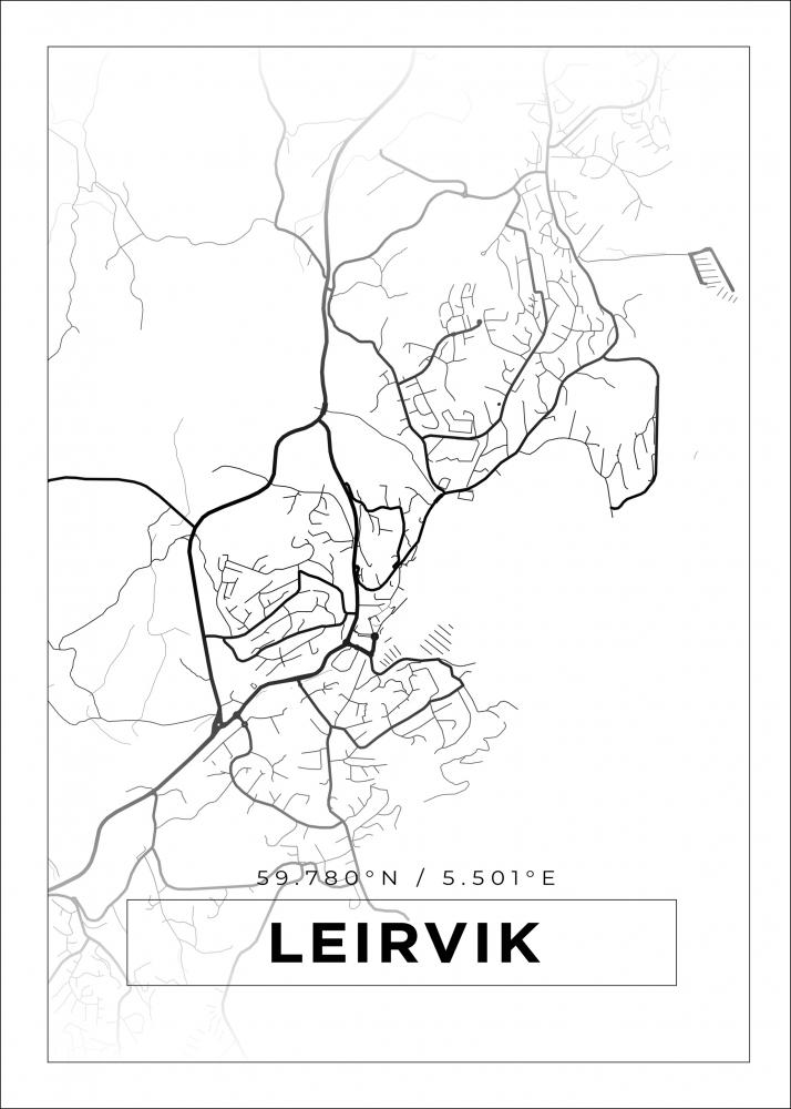 Bildverkstad Map - Leirvik - White