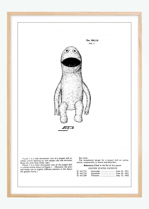 Bildverkstad Patentzeichnung - Die Muppets - Kermit II Poster