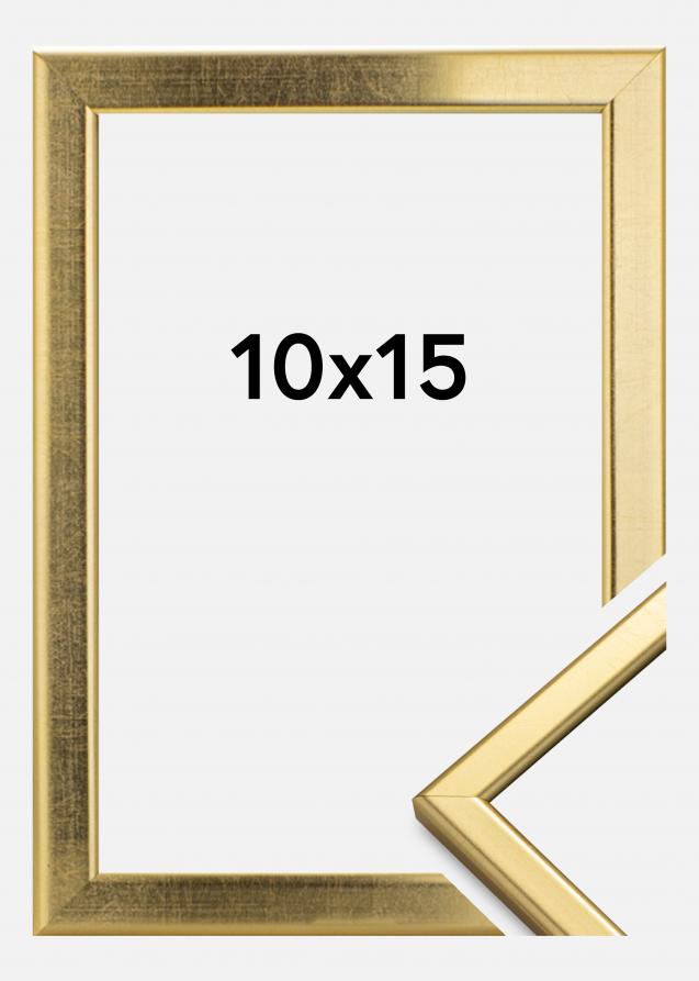 HHC Distribution Rahmen Slim Matt Antireflexglas Gold 10x15 cm