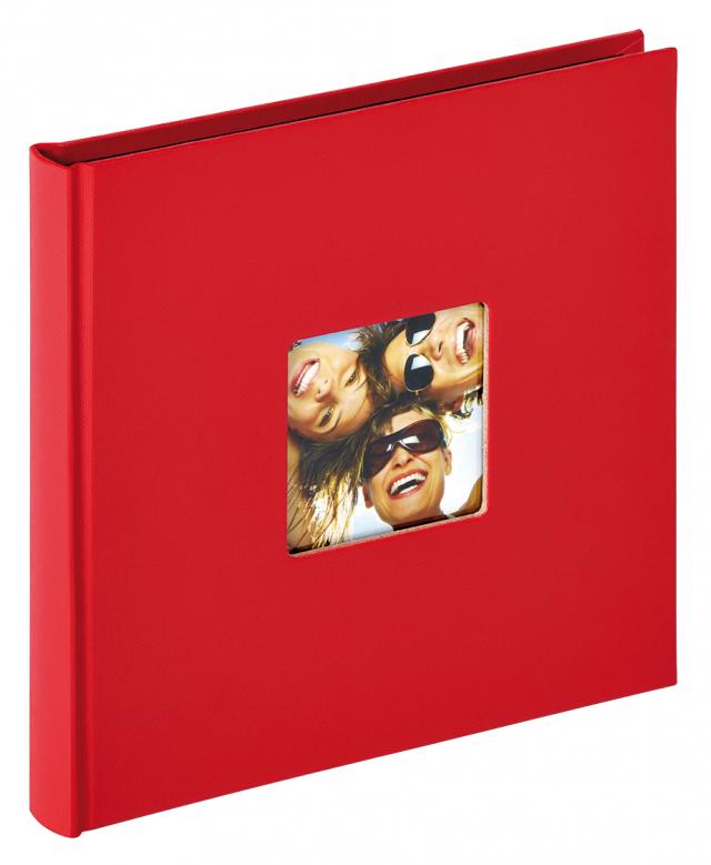 Walther Fun Album Rot - 18x18 cm (30 schwarze Seiten / 15 Blatt)