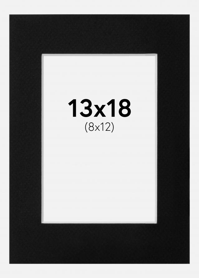 Artlink Passepartout Schwarz Standard (weißer Kern) 13x18 cm (8x12)