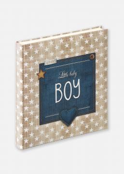 Walther Little Babyalbum Boy Blau - 28x30,5 cm (50 weie Seiten / 25 Blatt)