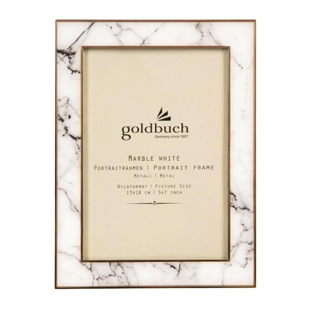 Goldbuch Rahmen Marble Weiß 13x18 cm