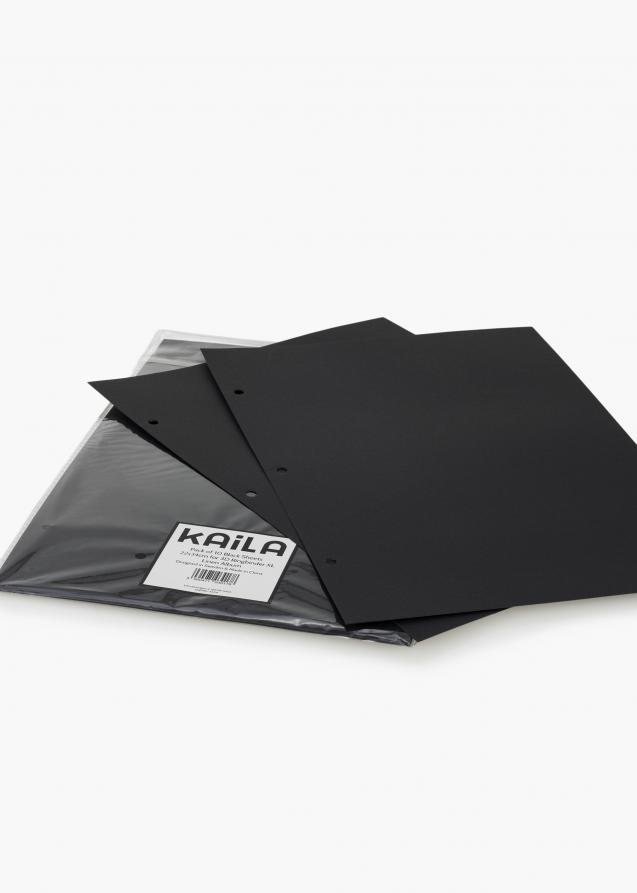 KAILA KAILA Album Sheets XL Schwarz - 10er-Pack