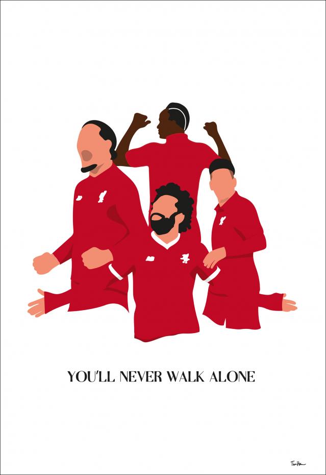 Bildverkstad You Will Never Walk Alone-Liverpool Players Poster