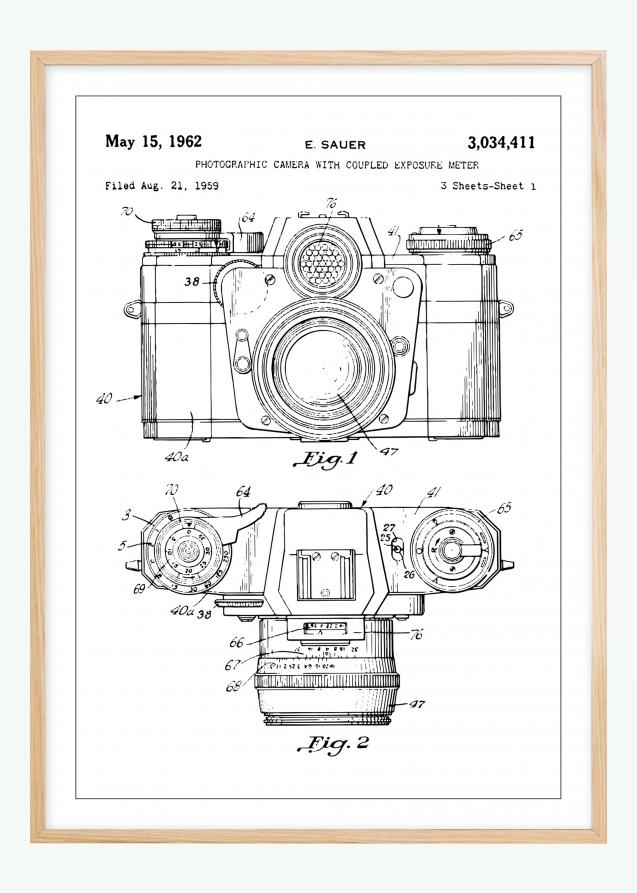 Bildverkstad Patentzeichnung - Kamera I Poster