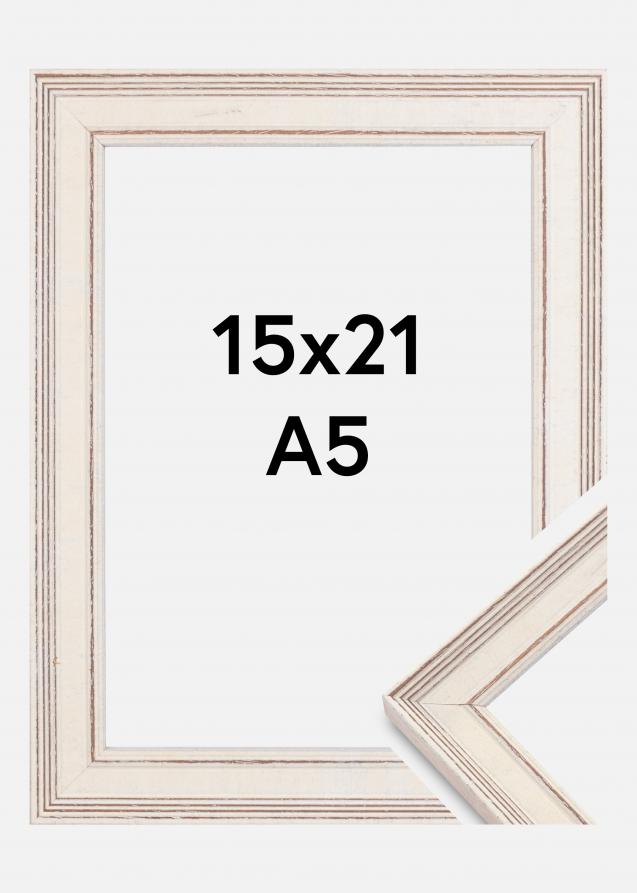 Galleri 1 Rahmen Shabby Chic Weiß 15x21 cm (A5)