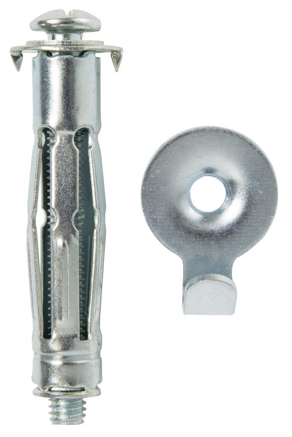  Schraube und Dübel für Gipswand 6 mm - 4er-Pack