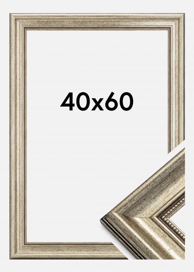 Estancia Rahmen Rokoko Silber 40x60 cm