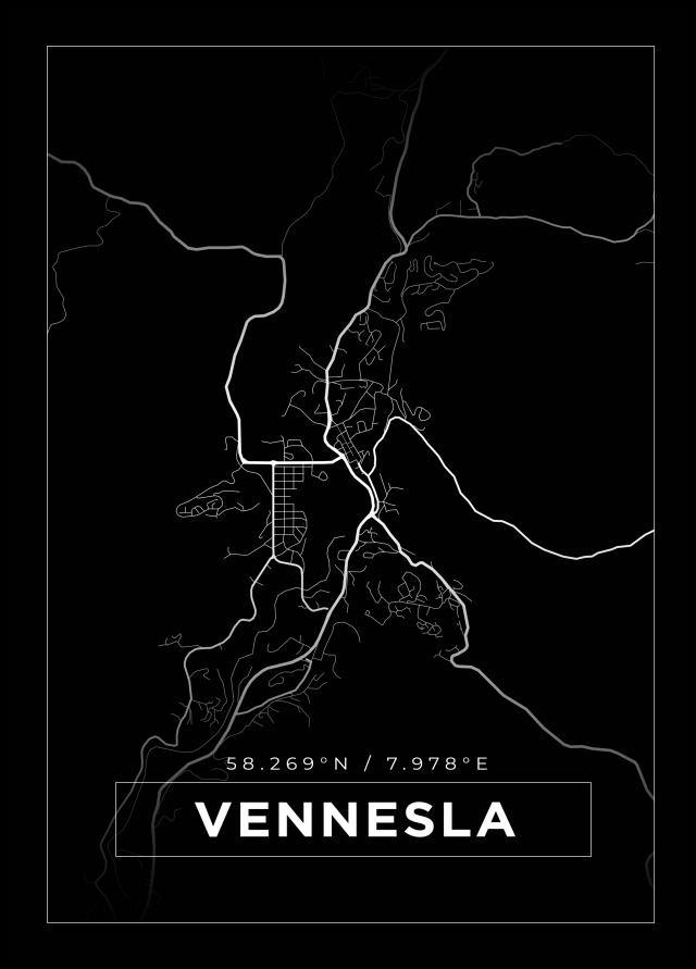 Bildverkstad Map - Vennesla - Black